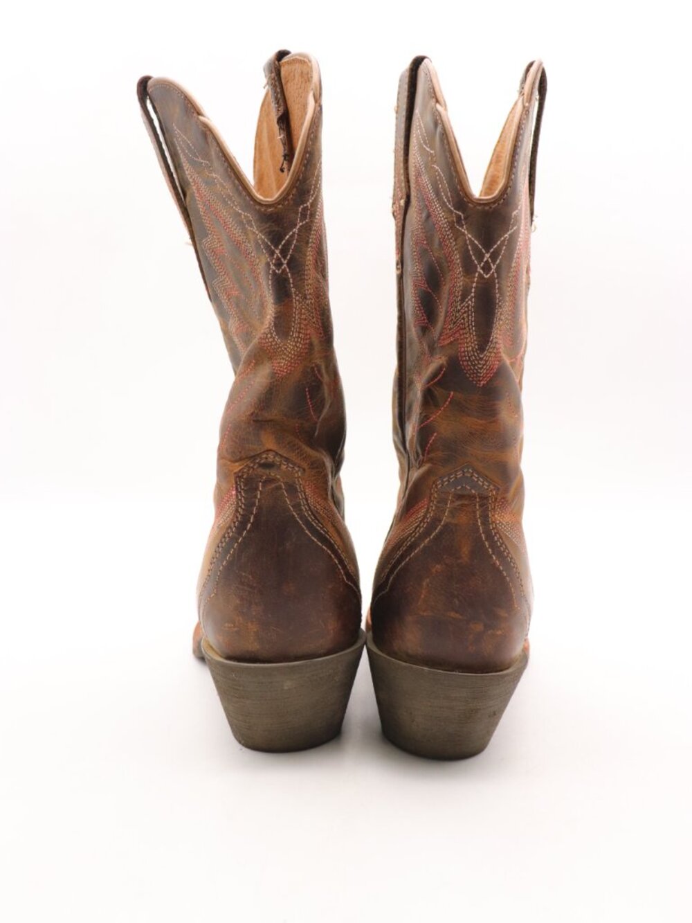 Ariat Autry Western Boots Women’s Size 7.5 B Brown Leather Embroidered 10018570 - Picture 5 of 10